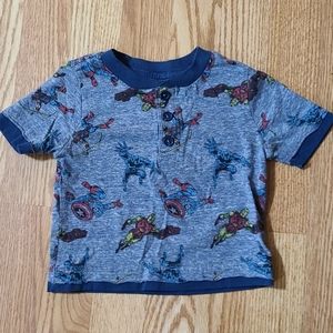 12M Boys Marvel Button Shirt